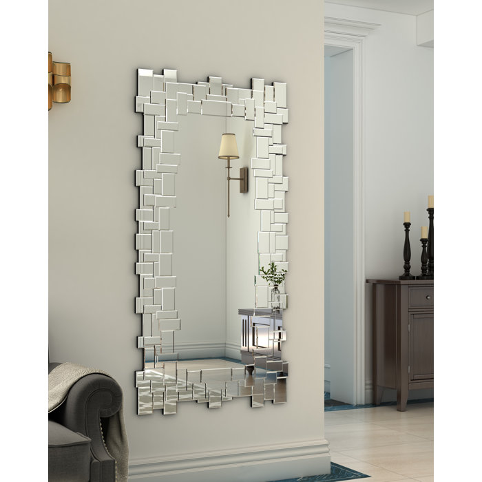 KOHROS Glass Rectangle Wall Mirror & Reviews Wayfair